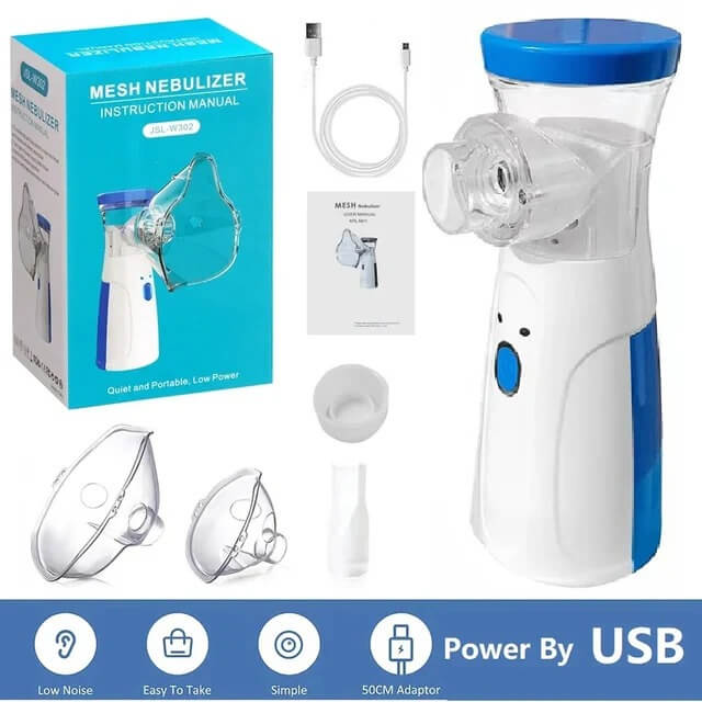 ✨ Mesh Portable Nebulizer Machine For Kids And Adults Mini Inhaler Nebulizer 🌬️