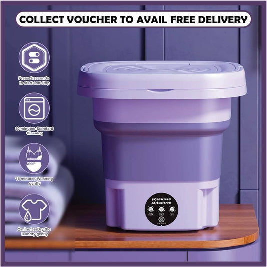Compact Foldable Baby Washer with Dryer Mini Washing Machine