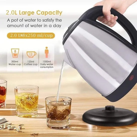 Imported Stainless Steel Electric Kettle with Automatic Switch