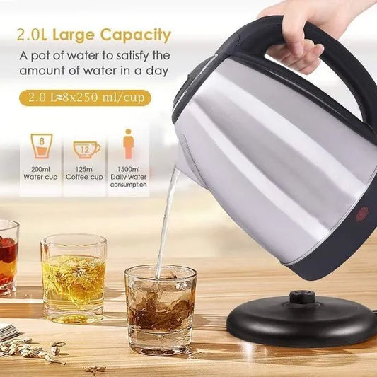 Imported Stainless Steel Electric Kettle with Automatic Switch