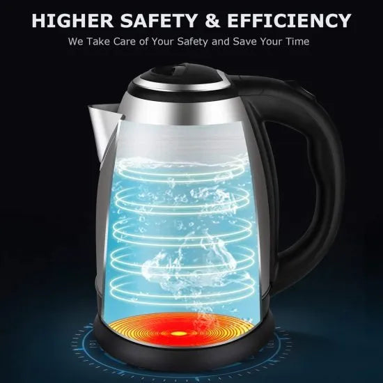 Imported Stainless Steel Electric Kettle with Automatic Switch
