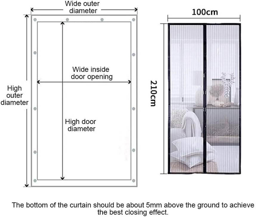 Anti Mosquito Magnetic Mesh Curtain