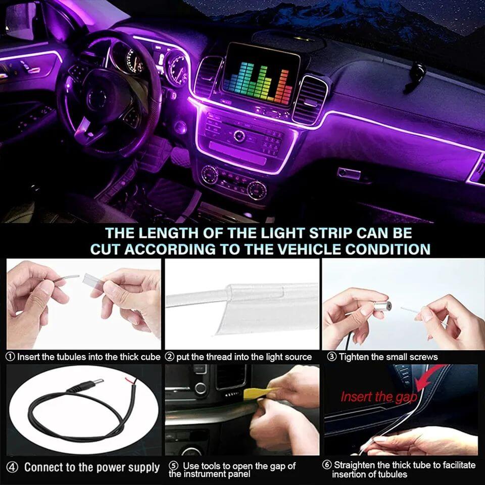 RGB Led Car Interior Atmosphere Ambient Lights