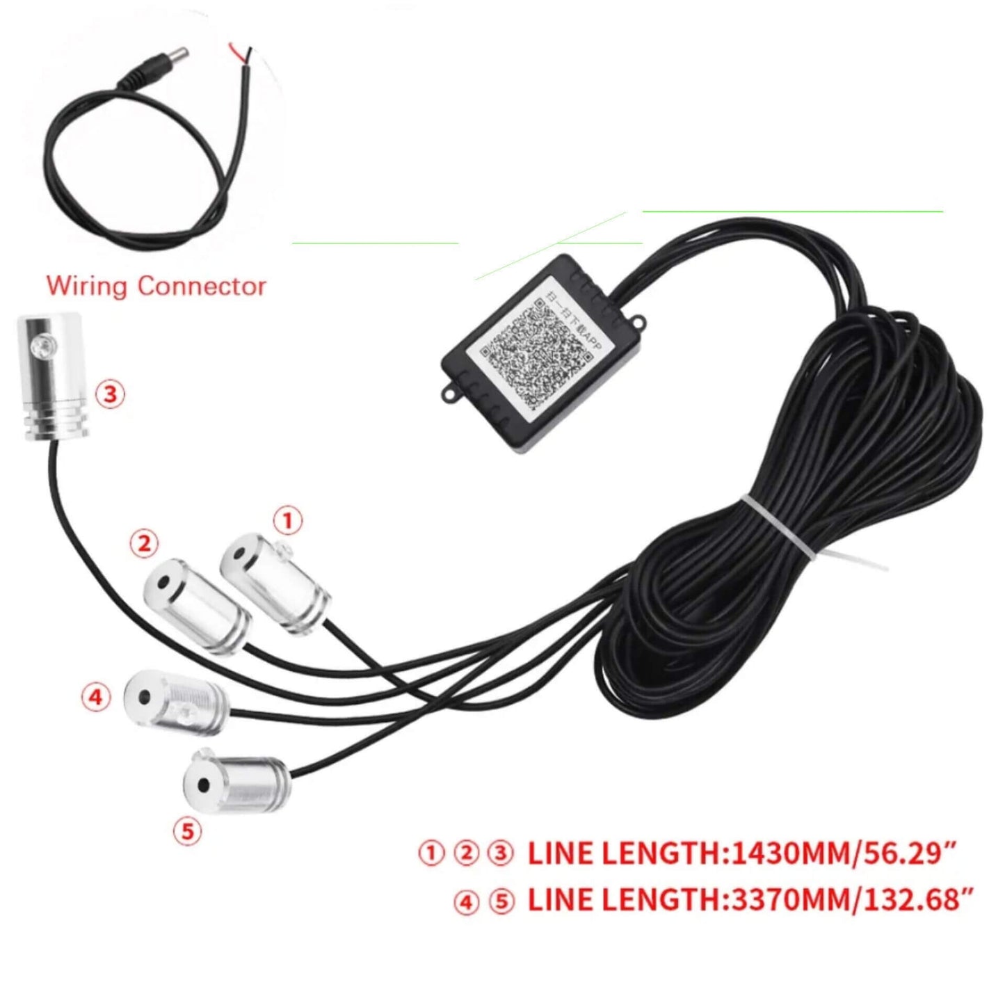 RGB Led Car Interior Atmosphere Ambient Lights