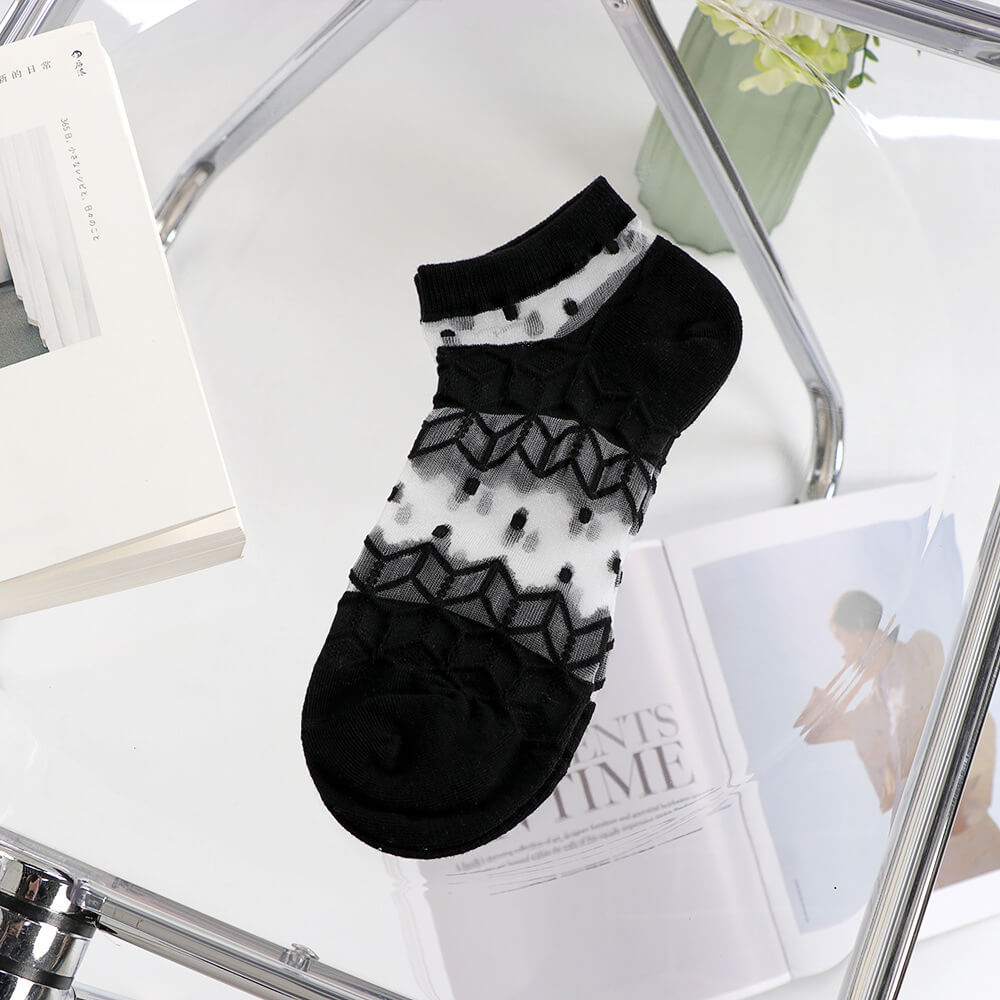 💎 Luxury Net Silk Ankle Socks for Women & Girls ✨