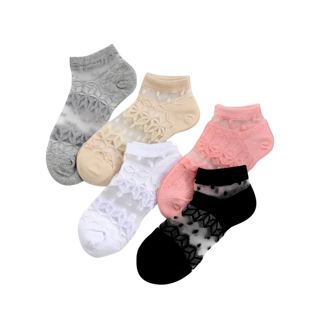 💎 Luxury Net Silk Ankle Socks for Women & Girls ✨