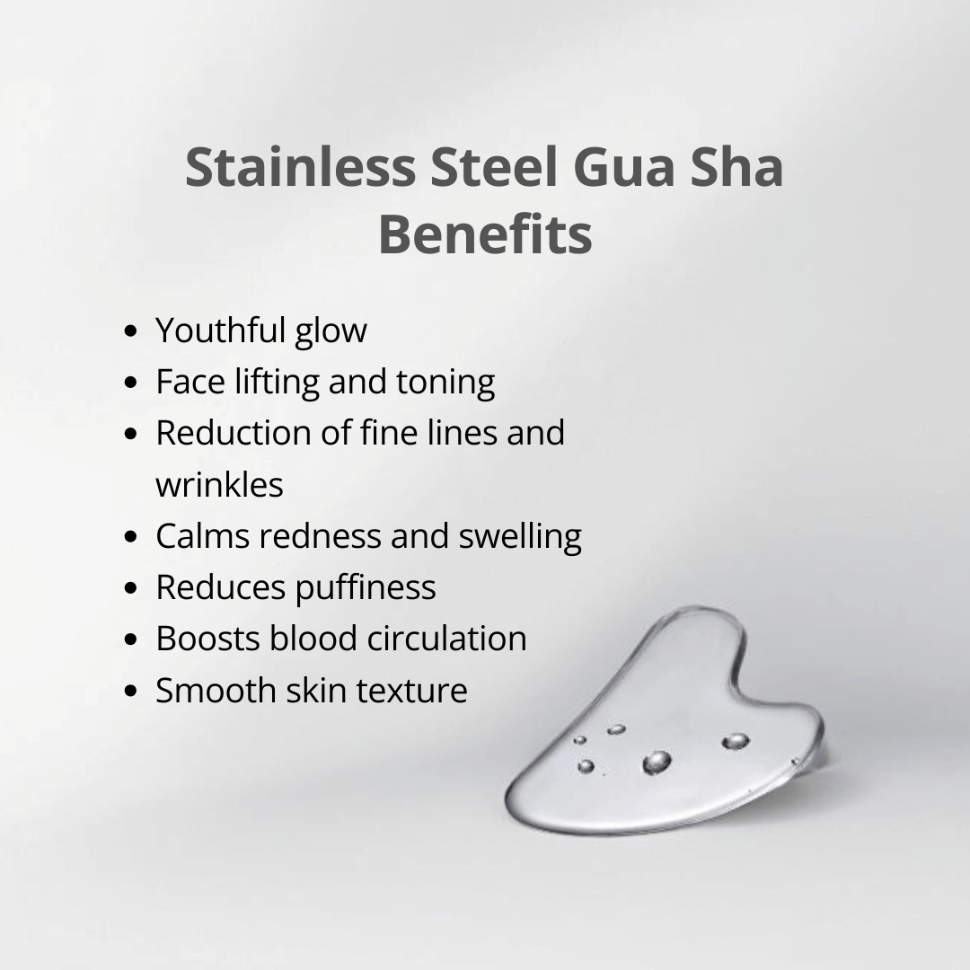 Premium Stainless Steel Gua Sha For Face Lifting Massage
