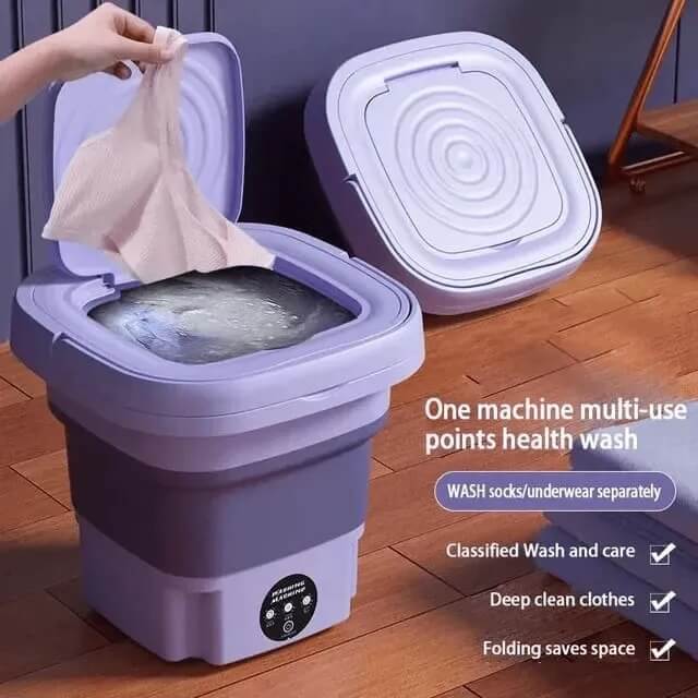Compact Foldable Baby Washer with Dryer Mini  Washing Machine