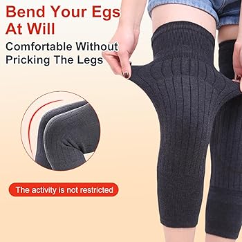 1Pair Unisex Winter Wool Elastic STRAP Knee Brace Pads Leg Warmers